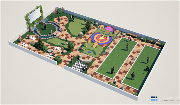 GamePark Promenade Repurposes Open Spaces for Resorts