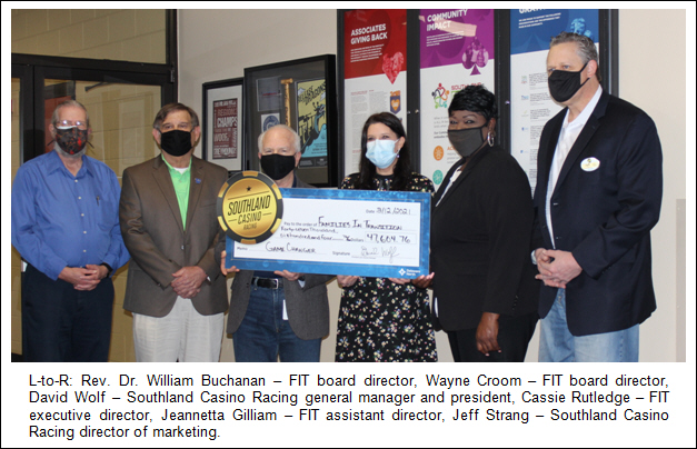 Southland Casino Racing Raised $47,604 for Families in Transition