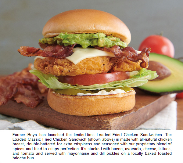 Farmer Boys Launches New Loaded Fried Chicken Sandwiches