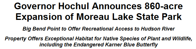 Governor Hochul Announces 860-acre Expansion of Moreau Lake State Park