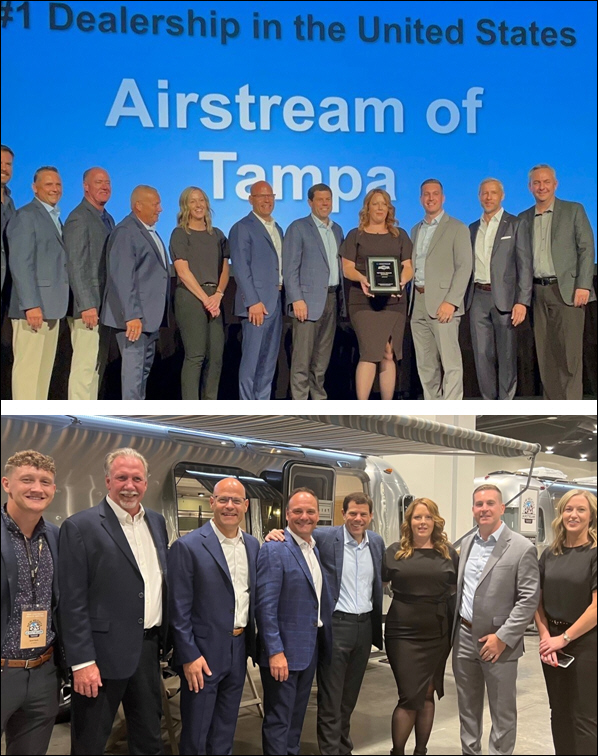 RV Retailers Airstream of Tampa Store Recognized as the Largest Airstream Dealership in the World for 3rd Consecutive Year