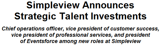 Simpleview Announces Strategic Talent Investments
