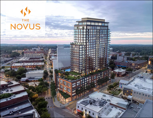 New High-Rise Development, The Novus, to Bring Luxury Living to Downtown Durham