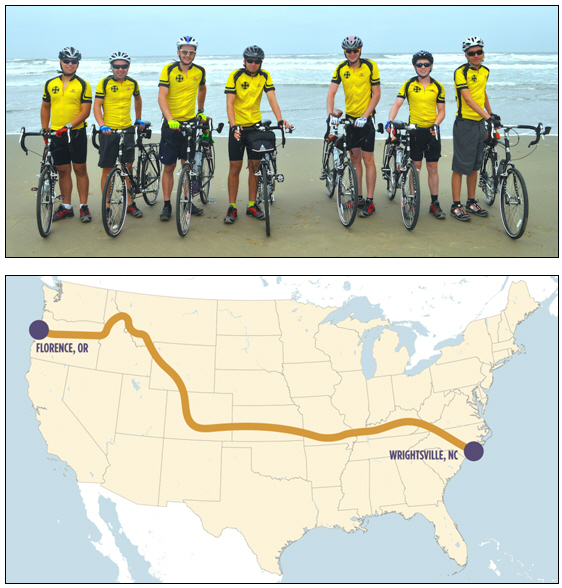 Boy Scouts Bike 3,900 Miles to Battle Cancer
