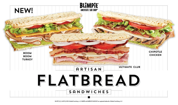 Blimpie Announces Bold New Flatbread Menu Additions