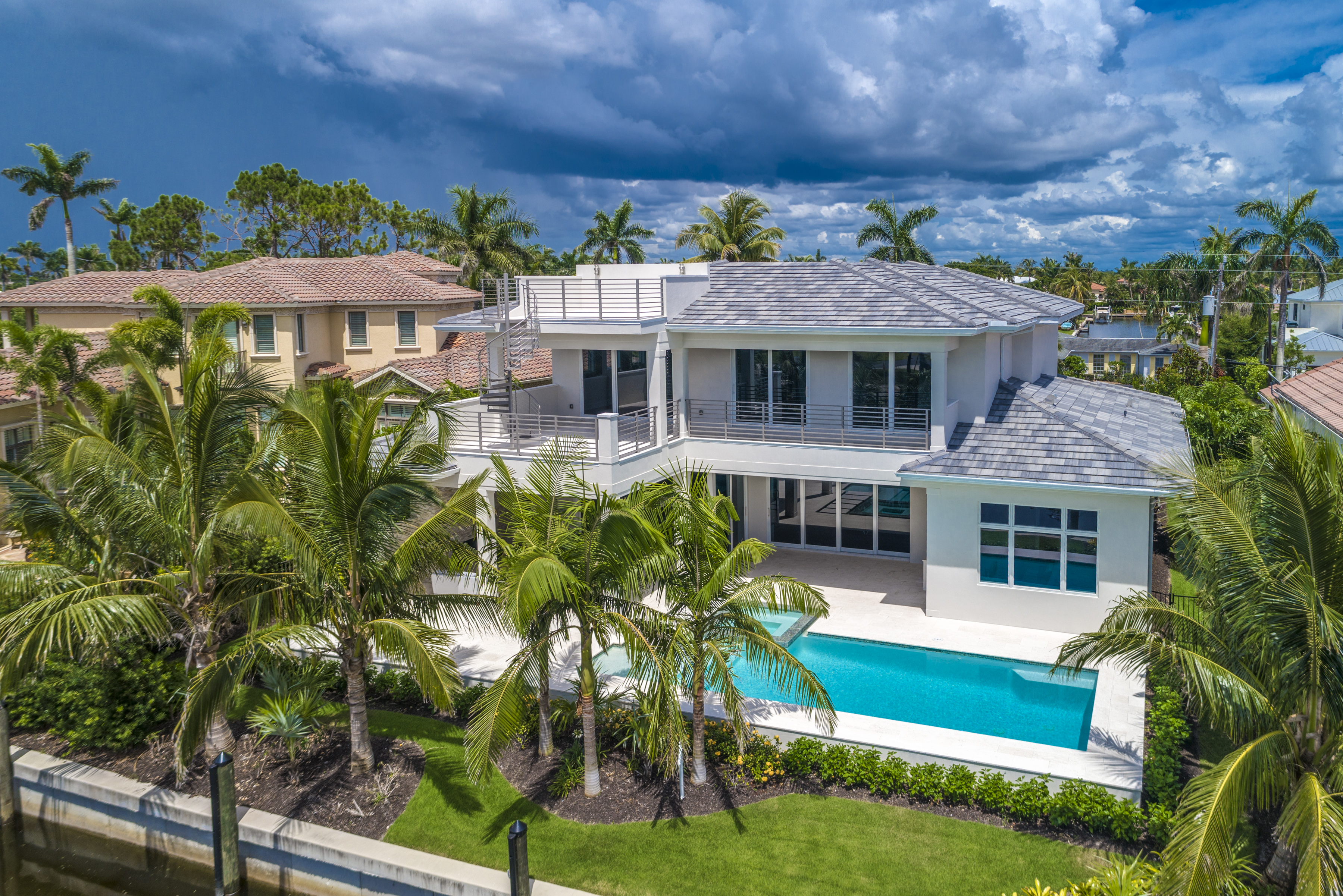Clive Daniel Home Selected for 2-Story Waterfront Tarpon Road Custom Home Interiors