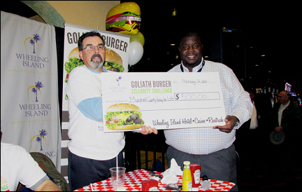 Wheeling Island Holds Celebrity Goliath Burger Challenge
