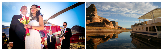 Luxury Houseboat, Legendary Butte Combine for Ultra-Exclusive Wedding Package at Spectacular Lake Powell