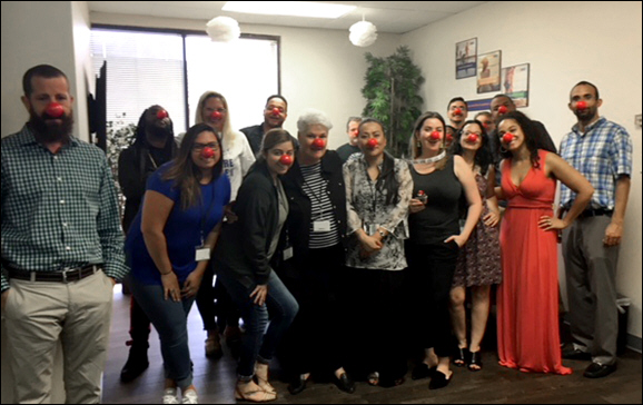 GCI's Orlando Sales Office on Red Nose Day