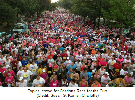Charlotte Race for the Cure Seeks Rebound Following Hurricane Joaquin