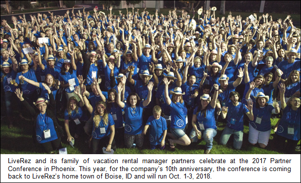 LiveRez Partner Conference Returns to Boise to Celebrate Company's 10th Anniversary