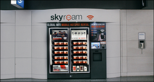 Pick Up Global WiFi On The Fly with Skyroam's New Airport Vending Machines