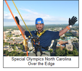 Special Olympics North Carolina Over the Edge