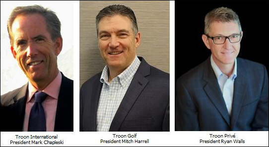 Troon Promotes Three Executives to Division Presidents