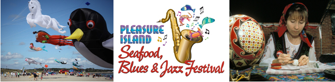 Cape Fear Kite Festival, Pleasure Island Seafood, Blues & Jazz Festival and St. Stanislaus Polish Festival
