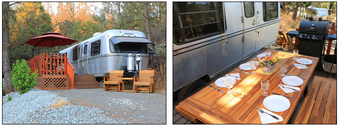 ''Glamping'' in Classic Trailers at Yosemite Pines Resort Offers Vintage Fun with Modern Amenities